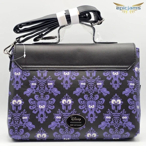 Disney Muppets Haunted Mansion Madame Pigota Miss Piggy Crossbody Bag New - Picture 4 of 5